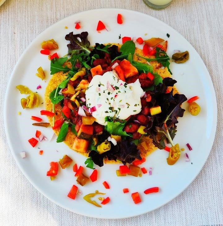 Corn Tortilla With Chilli Beans Corn Tortilla With Chilli Beans