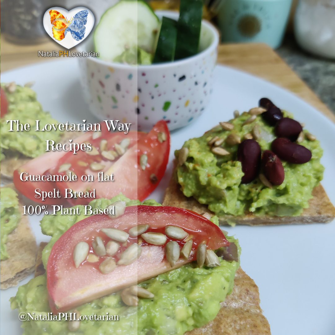 Guacamole on flat spelt bread Guacamole on flat spelt bread
