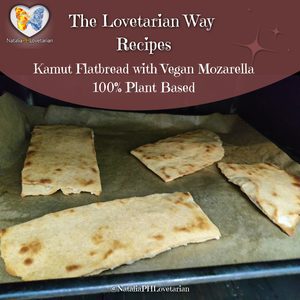 Kamut Flatbread with Vegan Mozarella